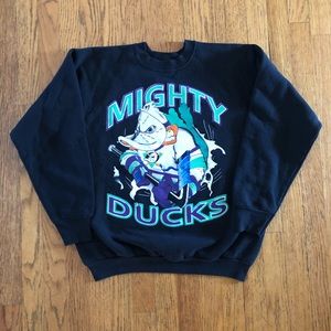 DISNEY MIGHTY DUCKS CREWNECK VINTAGE FOTL LARGE